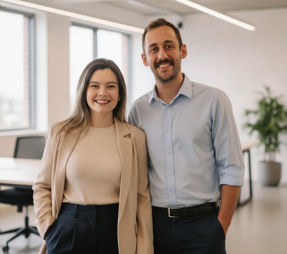 Jefferson e Loys Lançoni, fundadores da Maven Comunicação
